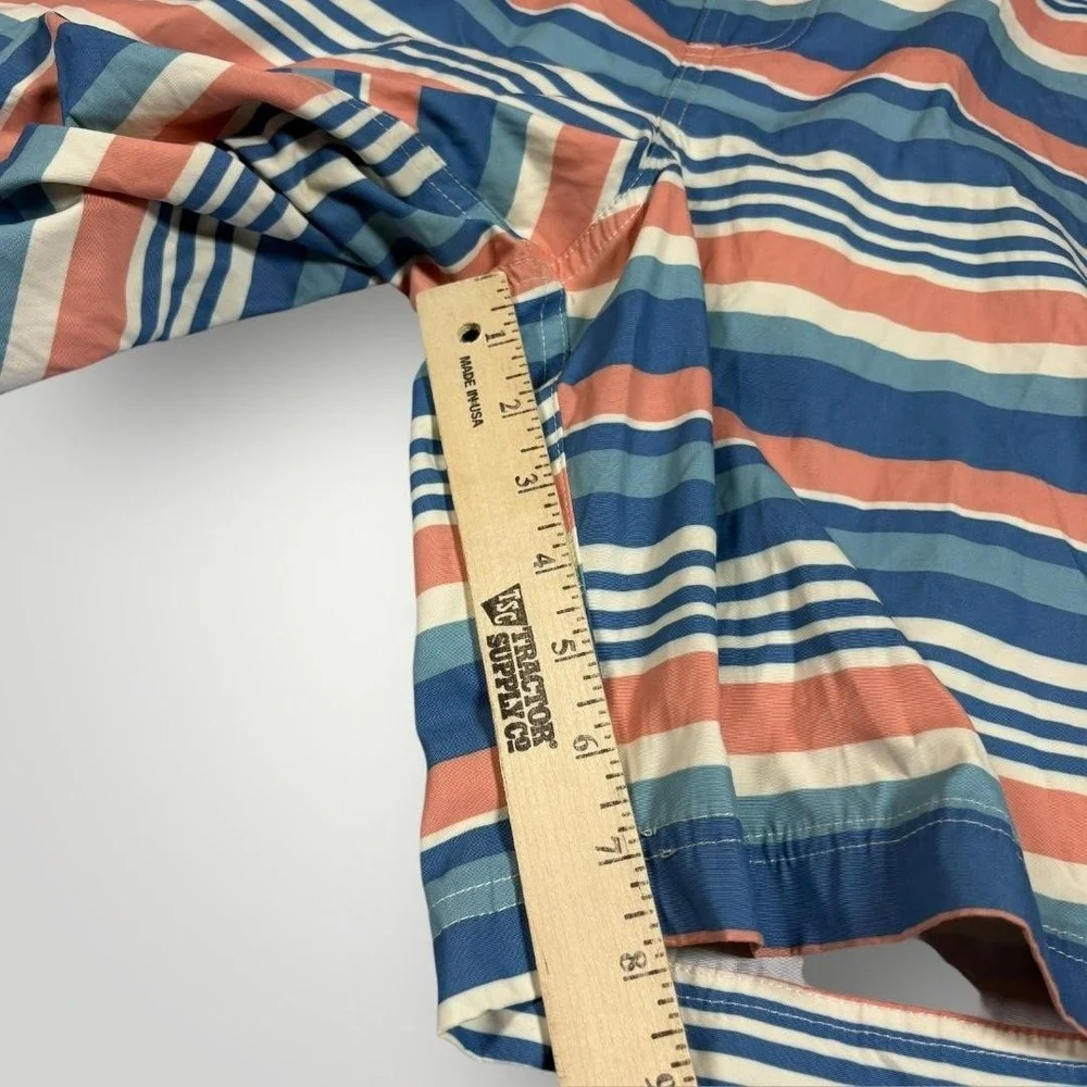 LL Bean Swim Shorts Mens XL Multicolor Stripe SunSmart UPF 50+‎ Trunks Quick Dry